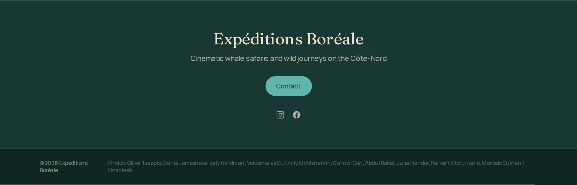 Appel à l'action footer