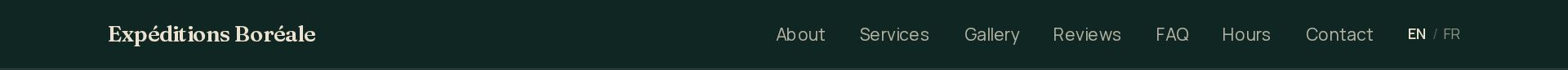 A compact navigation bar